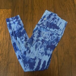Blue Tie-Dye Lululemon Align Leggings
